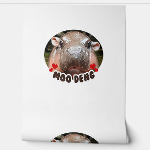MOO-DENG THE FAMOUS BABY PIGMY HIPPO MOODENG - OFF WALLPAPER