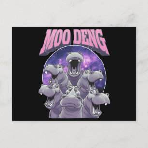 MOO-DENG THE FAMOUS BABY PIGMY HIPPO MOODENG POSTCARD