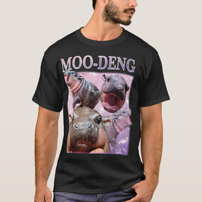 MOO-DENG THE FAMOUS BABY PIGMY HIPPO MOODENG  T-Shirt (Front)
