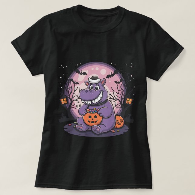 MOO-DENG THE FAMOUS PIGMY HIPPO MOODENG T-Shirt (Design Front)
