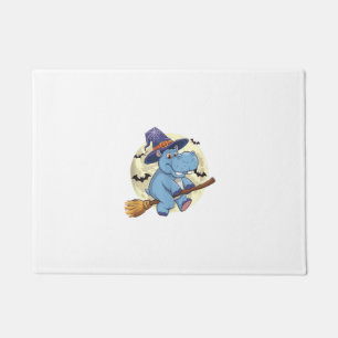 Moo Deng the Hippo Witch's Magical Halloween Tank Doormat