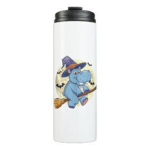 Moo Deng the Hippo Witch's Magical Halloween Tank Thermal Tumbler