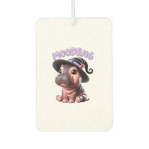 Moo-Deng Witch Halloween Hippo Cute Baby Pygmy Hip Car Air Freshener