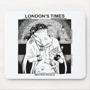 Moo Doo Rituals New Orleans Cow Funny Gifts Mouse Pad