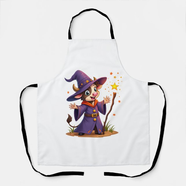 Moo-Gician the Cow Sorcerer Apron (Front)