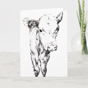 Moo Greeting Card