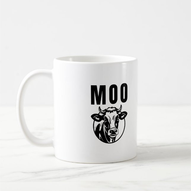 Moo I'm A Cow Funny Farm Coffee Mug (Left)