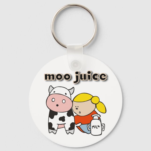 Moo Juice Key Ring (Front)