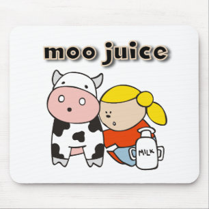 Moo Juice Tshirts and Gifts Mouse Pad