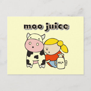 Moo Juice Tshirts and Gifts Postcard