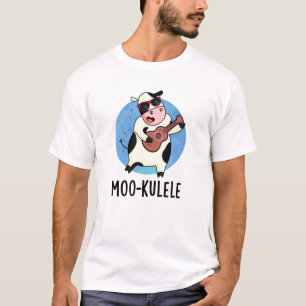 Moo-kulele Funny Ukulele Cow Pun T-Shirt