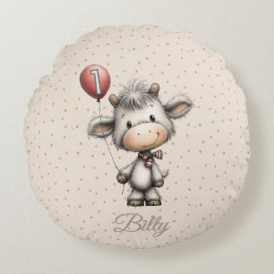 Moo Magic: Age One Edition! Round Cushion