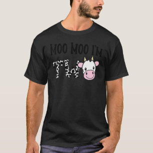 Moo Moo I'm Two Birthday Tee 2 Year Old Boy Cow Pr