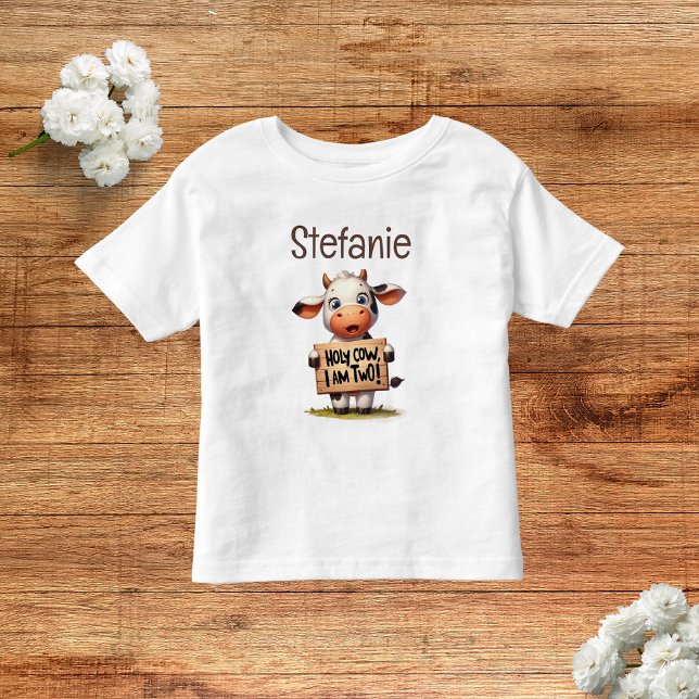 Moo-Moo I'm Two! Toddler T-Shirt (Creator Uploaded)