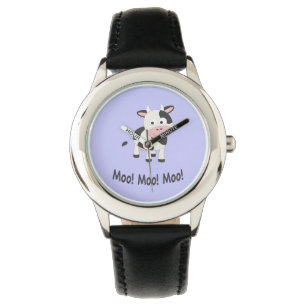 Moo Moo Moo Cute Cartoon Cow Watch