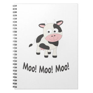 Moo! Moo! Moo! Cute Cow Notebook