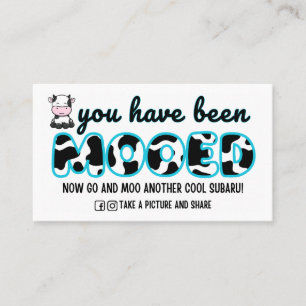 Moo Moo Subaroo You Have Been Mooed Card Tags