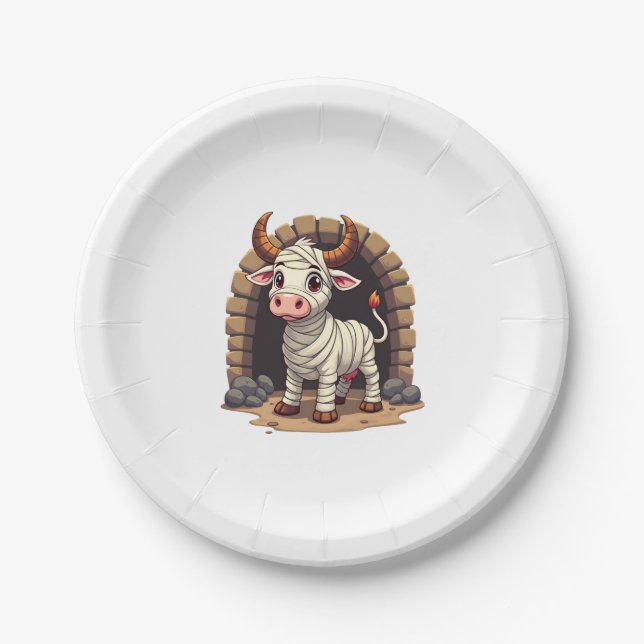 Moo-Mummy Returns Paper Plate (Front)