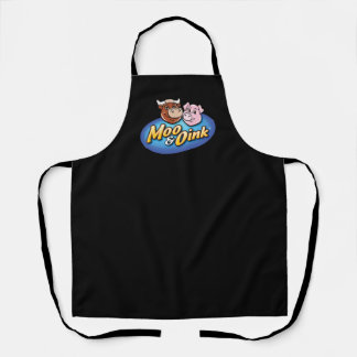 Moo & Oink Black Chef's Apron
