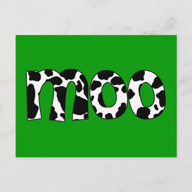 Moo Postcard (Front)