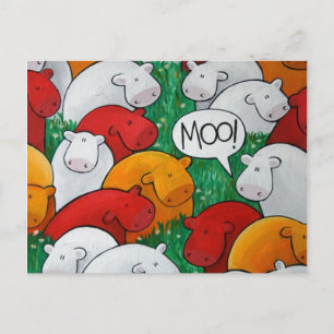 'Moo!' Postcards