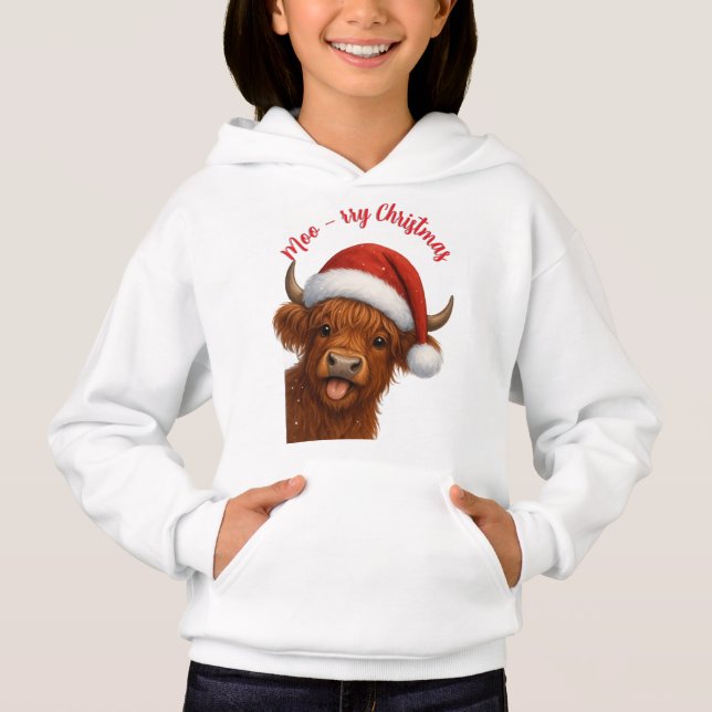 Moo-rry ChristmasT-Shirt (Front)