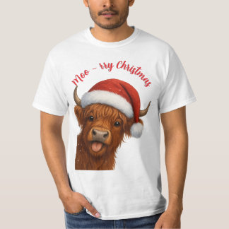 Moo-rry ChristmasT-Shirt T-Shirt