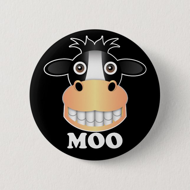Moo - Standard, 2¼ Inch Round Button 6 Cm Round Badge (Front)