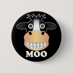 Moo - Standard, 2¼ Inch Round Button 6 Cm Round Badge