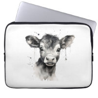 🔌💻 "Moo-Tech" Cow Print Electronics Bag 💻🔌