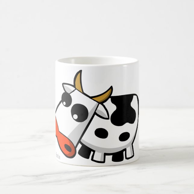 Moo the black and white cow coffee mug (Center)