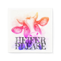 Moo-ve Over Boring Napkins: Heifer Please