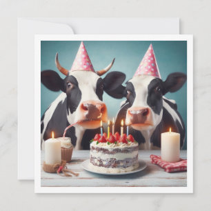 Moo - ve over! Cow birthday, farm birthday invite