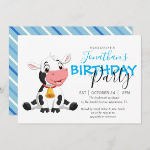 Moo-velous Birthday Celebration Invitation
