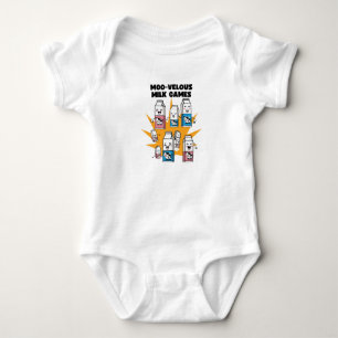 Moo-velous Milk Games Baby Bodysuit