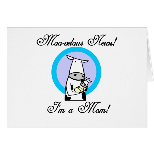 Moo-velous New Mum Tshirts and Gifts (Front Horizontal)