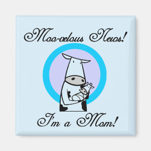 Moo-velous New Mum Tshirts and Gifts Magnet