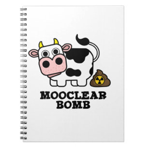 Mooclear Bomb Funny Cow Pun Notebook