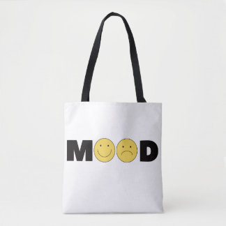 MOOD Emoji Tote Bag | Funny Happy Sad Face Tote