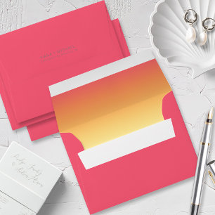 Mood Gradient Wedding Hot Summer ID741 Envelope