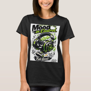 Mood in Control Headphones Woman Organic Cotton Te T-Shirt