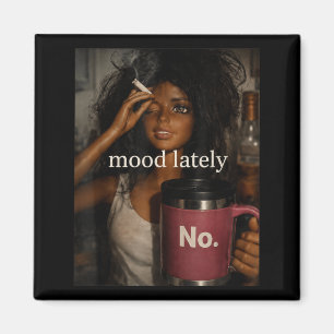 Mood Lately No Funny Doll Sarcastic Humour Magnet