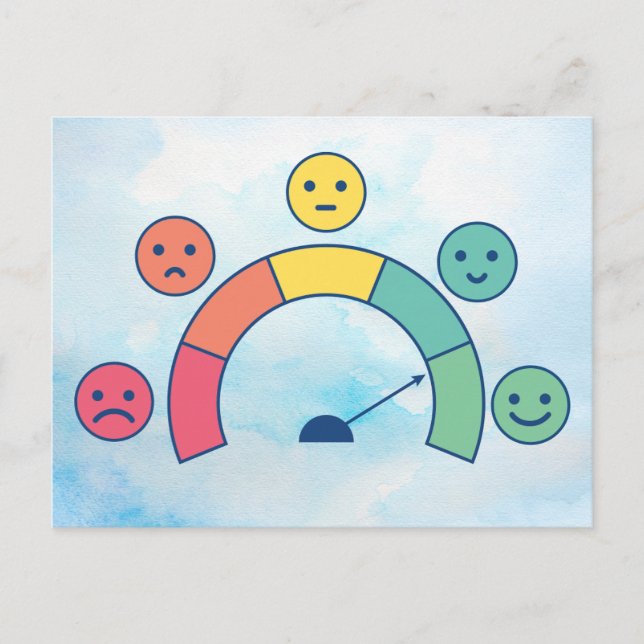 "Mood Meter" Emotional Postcard Design (Front)