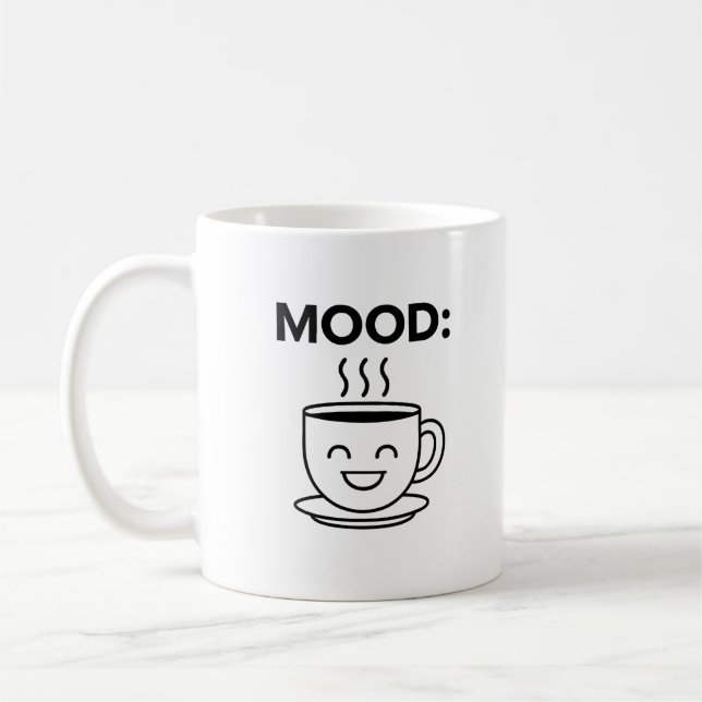 Mood Mugged—Large Smiley Face Coffee Mug (Left)