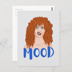 Mood. Red-haired girl Postcard