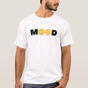 Mood Smiley Face Aesthetic Minimalist Design T-Shirt