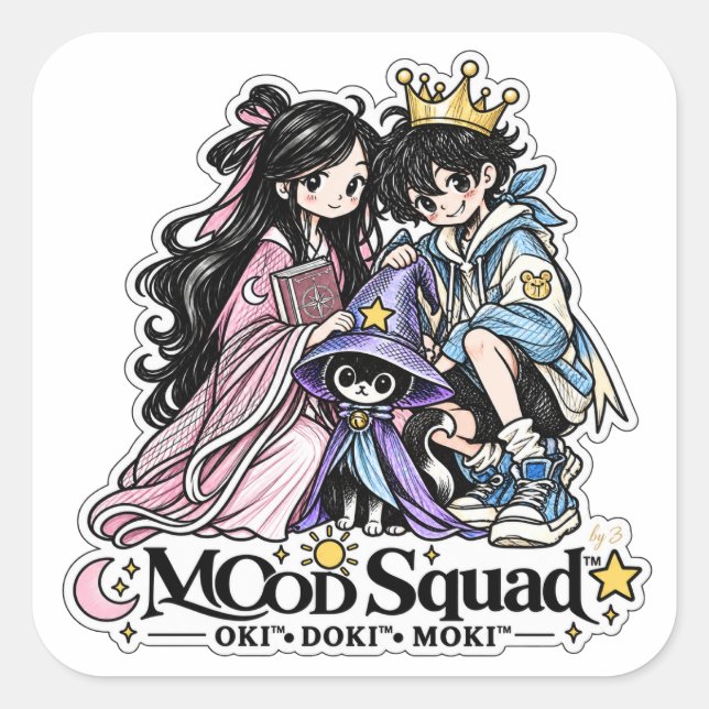 MOoD Squad™ | OKI DOKI MOKI Character Sticker (Front)