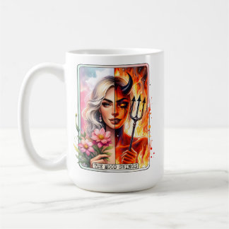 Mood Swings, Fun, tarot, menopause, mood, humour Coffee Mug
