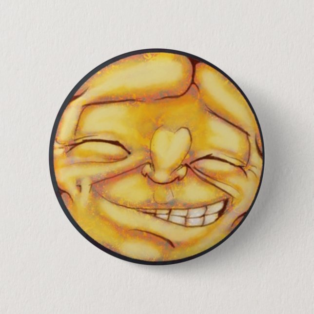 MoodBadge - Happy! 6 Cm Round Badge (Front)