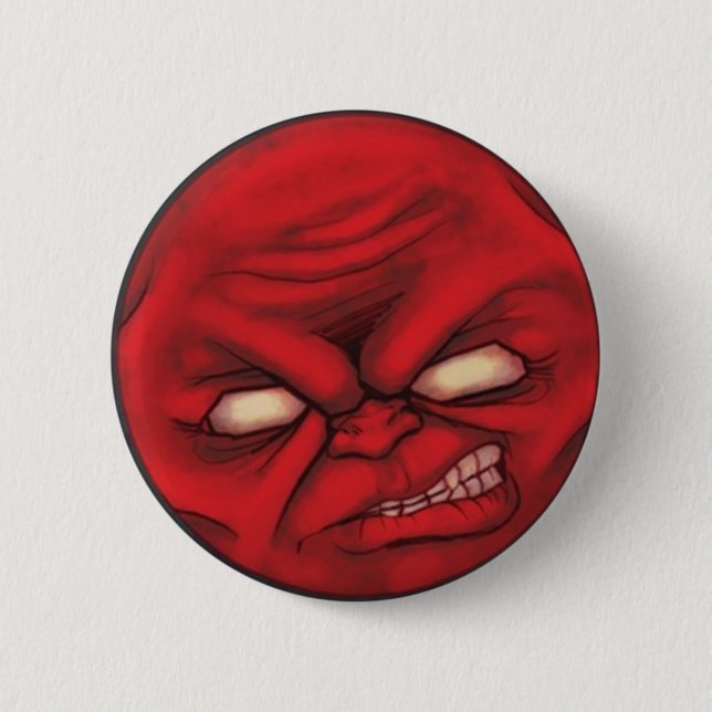 MoodBadge - RAGE! 6 Cm Round Badge (Front)